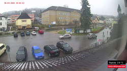 Střed obce Rokytnice nad Jizerou