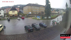 Střed obce Rokytnice nad Jizerou