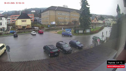 Střed obce Rokytnice nad Jizerou