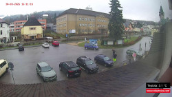 Střed obce Rokytnice nad Jizerou