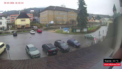 Střed obce Rokytnice nad Jizerou