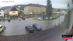 Střed obce Rokytnice nad Jizerou