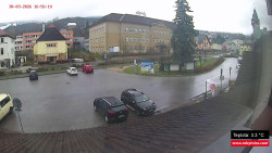 Střed obce Rokytnice nad Jizerou