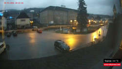 Střed obce Rokytnice nad Jizerou