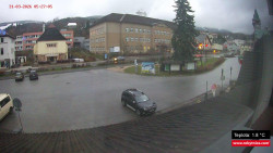 Střed obce Rokytnice nad Jizerou