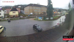 Střed obce Rokytnice nad Jizerou