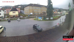 Střed obce Rokytnice nad Jizerou