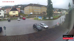 Střed obce Rokytnice nad Jizerou