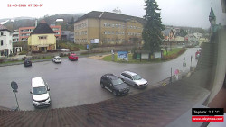 Střed obce Rokytnice nad Jizerou