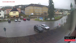 Střed obce Rokytnice nad Jizerou