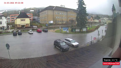 Střed obce Rokytnice nad Jizerou