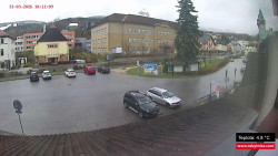 Střed obce Rokytnice nad Jizerou