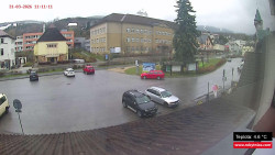 Střed obce Rokytnice nad Jizerou