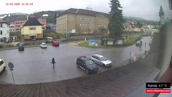 Střed obce Rokytnice nad Jizerou