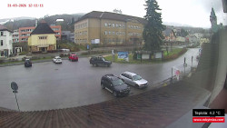 Střed obce Rokytnice nad Jizerou