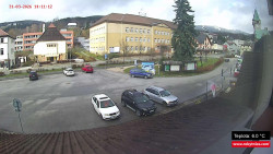 Střed obce Rokytnice nad Jizerou