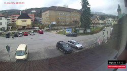 Střed obce Rokytnice nad Jizerou