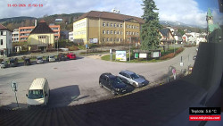 Střed obce Rokytnice nad Jizerou