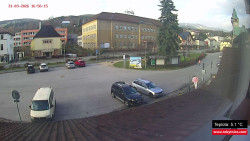 Střed obce Rokytnice nad Jizerou