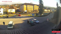 Střed obce Rokytnice nad Jizerou