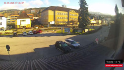 Střed obce Rokytnice nad Jizerou