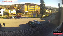 Střed obce Rokytnice nad Jizerou