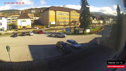 Střed obce Rokytnice nad Jizerou