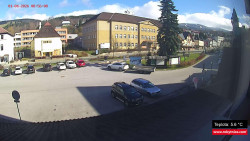 Střed obce Rokytnice nad Jizerou