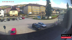 Střed obce Rokytnice nad Jizerou