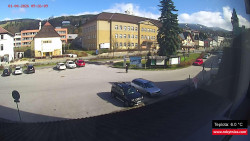 Střed obce Rokytnice nad Jizerou