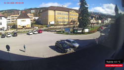 Střed obce Rokytnice nad Jizerou