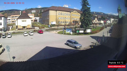 Střed obce Rokytnice nad Jizerou