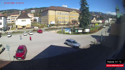 Střed obce Rokytnice nad Jizerou