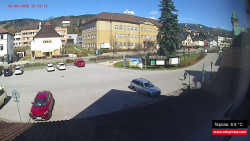 Střed obce Rokytnice nad Jizerou