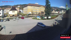 Střed obce Rokytnice nad Jizerou