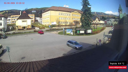 Střed obce Rokytnice nad Jizerou