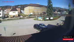 Střed obce Rokytnice nad Jizerou