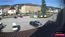 Střed obce Rokytnice nad Jizerou