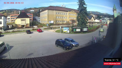 Střed obce Rokytnice nad Jizerou