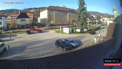 Střed obce Rokytnice nad Jizerou