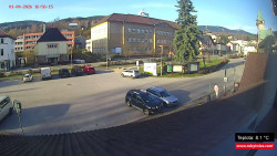 Střed obce Rokytnice nad Jizerou