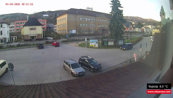 Střed obce Rokytnice nad Jizerou