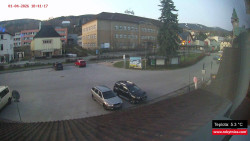 Střed obce Rokytnice nad Jizerou