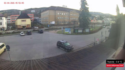 Střed obce Rokytnice nad Jizerou