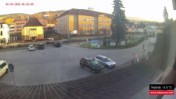 Střed obce Rokytnice nad Jizerou