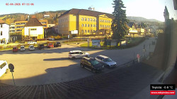 Střed obce Rokytnice nad Jizerou