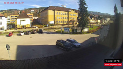 Střed obce Rokytnice nad Jizerou