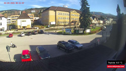 Střed obce Rokytnice nad Jizerou