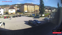 Střed obce Rokytnice nad Jizerou