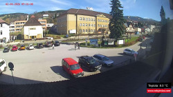 Střed obce Rokytnice nad Jizerou